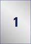 Label, 210x297 mm, polyester, weatherproof, AVERY ZWECKOFRM, silver, 20 label/pack